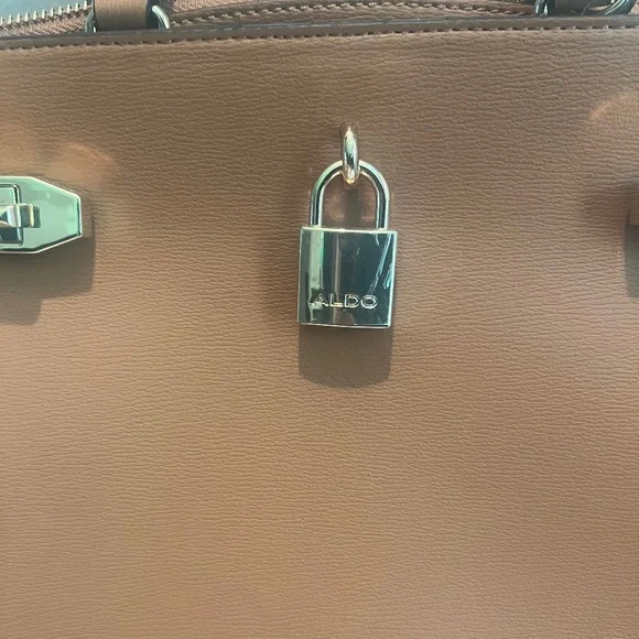 Betsey Johnson Newspaper Print Crossbody (NWT) & Aldo Brown Satchel (NWOT) - Picture 3 of 11